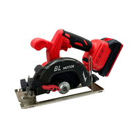 Scie circulaire électrique portative à une main, machine de travail du bois DIY, alimentation par batterie au lithium industrielle pour usage domestique