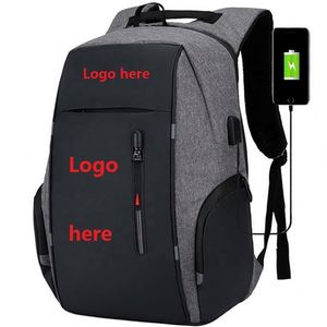 Sac à dos antivol personnalisé avec chargement USB pour hommes, sacs à dos pour ordinateur portable, sacs d'affaires - Product Image 3