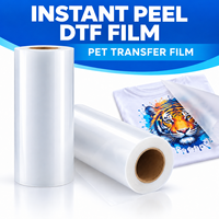 Film de transfert DTF mat simple face en PET de haute qualité pour impression sur T-shirt, décollage à froid, en rouleau, vente en gros