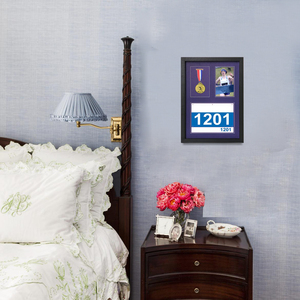 Boîte d'ombres A3 pour médailles, bavoirs de course et photos avec 3 tapis, grand cadre photo d'affichage de médailles pour vainqueur de course et tous sports - Product Image 6