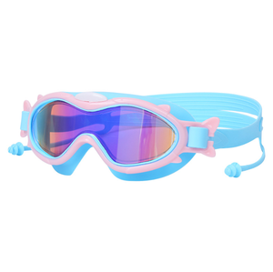 Lunettes de natation pour enfants grand cadre pas de fuite Anti-buée étanche Macaron couleur lunettes de natation logo personnalisé lunettes de natation - Product Image 4