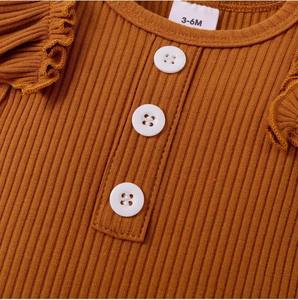 Ensemble trois pièces pour bébés filles, été, coton, manches boutonnées, imprimé léopard, avec <span class=keywords><strong>manteau</strong></span> à nœud et short - Product Image 6