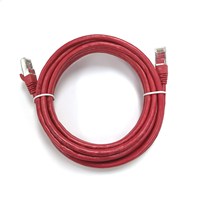 Kabel Jaringan Telekomunikasi OEM/ODM Cat6 SSFTP PVC Tembaga Bebas Oksigen LAN RJ45 Ethernet Patch Cord FX-CT11-C6-SSFTP-5M