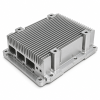 Boîtier de dissipateur thermique en profilé aluminium 6063, pièces en aluminium usinées CNC, fraisage CNC personnalisé pour l'électronique automobile