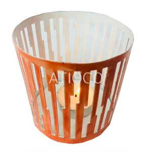 Aticqo Modern Metal Tea Light Votive <b>Candle</b> Stand for Home & Party Decorations - Product Image 1