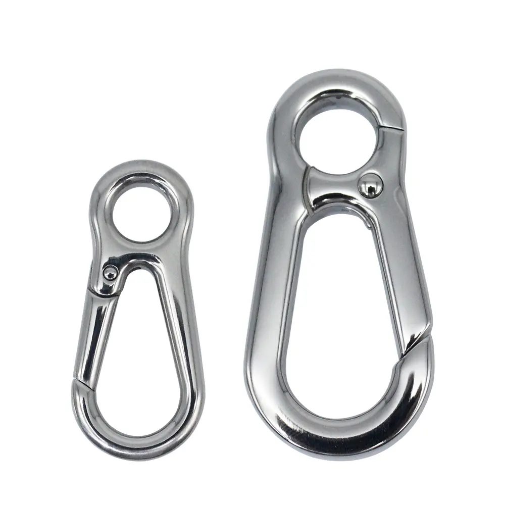 Top End Quality Stainless Steel Hook Anti Fading and Anti Oxidizing Metal Fastener Dog Collar Carabiner Wholesale