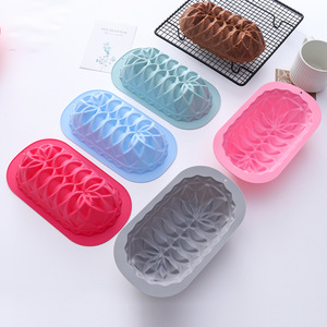 <b>Silicone</b> Cake Mold Set 8 Pieces Round Flower Shape Multicolor <b>Baking</b> Tools for Cake <b>Baking</b> - Product Image 2