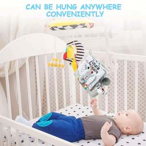 Juguete de Elefante para Tiempo Boca Abajo, Libro Sensorial Suave para Bebés, Libro de Texturas con Mordedor para Niños Pequeños - Product Image 6