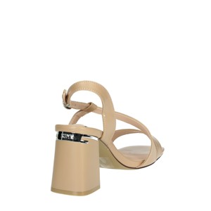 Sandali da donna in K-9620 bianco tacco comodo cinturino alla caviglia in raso aperto bancone aperto aperto quadrato punta aperta Sexy stile estivo - Product Image 3