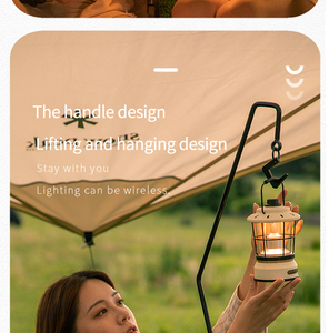 Lanterne de camping LED rechargeable Sunrei <span class=keywords><strong>Starfield</strong></span> 1 230LUM avec manivelle USB et suspension, lanterne ronde mignonne - Product Image 4