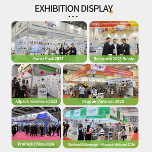 Grepack Hoàn toàn tự động ngang cuộn phim hình thành điền niêm phong gói liên kết Túi ba bốn con dấu máy đóng gói túi - Product Image 4