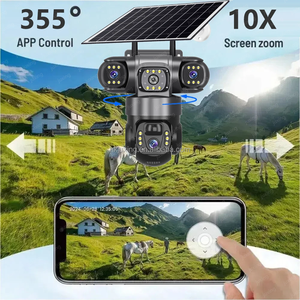 V380 Pro Real 3Lens 30MP 4g Solar Surveillance Camera Outdoor PTZ Auto Track Wifi <b>Wireless</b> IP Network CCTV Security Cameras - Product Image 3