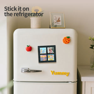 Cadre photo magnétique en acrylique transparent <span class=keywords><strong>double</strong></span> face personnalisé pour mini réfrigérateur, porte-photo - Product Image 5