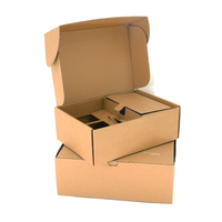 Emballage en papier kraft de haute qualité, design personnalisé, boîte à rabat en carton ondulé avec insert supplémentaire