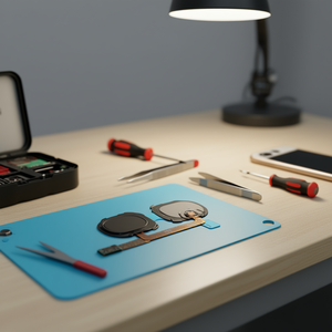 Cavo flessibile per lettore di impronte digitali Gsmoled per Samsung Galaxy A20 A205F Nero - Product Image 3