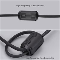 Filter Daya Snap-on EMI Nizn Ferrite Core Plastik Case Clip Degaussing Ring Choke Bead RFI Noise Suppressor Cord Cable WRC-35B
