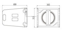 Haut-parleur coaxial passif 10 pouces, deux voies, pleine gamme, 400W RMS, 4 ohms, personnalisable, néodyme, étanche, pour sonorisation de scène LC10