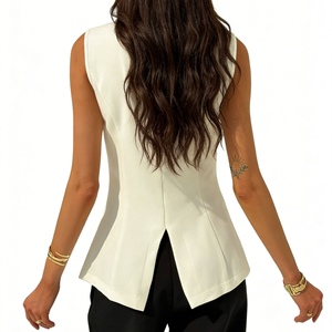 Nuevo Top con Cuello en V de Estilo Artístico Británico para Mujer, Top Holgado con Cintura Definida, Chaleco de Moda - Product Image 4