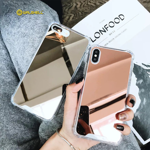 Custodia per telefono con <span class=keywords><strong>specchio</strong></span> e glitter per ragazze, <span class=keywords><strong>cover</strong></span> protettiva glitterata per <span class=keywords><strong>iPhone</strong></span> <span class=keywords><strong>11</strong></span> X 7 - Product Image 1
