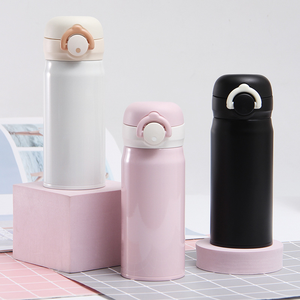 Thermos portatile 316 in acciaio inox a doppia parete sottovuoto borraccia bicchiere borraccia con coperchio ribaltabile e manico - Product Image 3