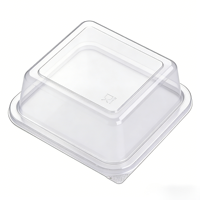 Emballages personnalisés, sûrs, jetables, recyclables, transparents, en plastique PET, pour biscuits, gâteaux, pain, salades, tiramisu, avec couvercles