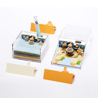 Bloc-notes adhésifs 3D de haute qualité à prix bas, personnalisables, décoration artistique de luxe, découpe de papier artisanal, bloc-notes pour souvenir