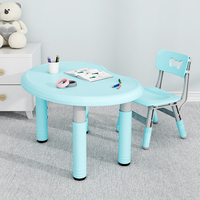 Ensemble de salle à manger en plastique pour enfants, chaises et tables, pour les enfants de la maternelle, âge préscolaire, offre spéciale, 21 pièces
