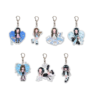 Custom Cartoon <b>Anime</b> Humanoid Acrylic <b>Keychain</b> Pendant with UV Printing High Quality Fashion Trend Student Gift for Backpacks - Product Image 2