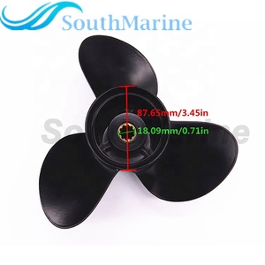 <span class=keywords><strong>Moteur</strong></span> de bateau à hélice en alliage d'aluminium 10 1/4x11 K, pour Suzuki Johnson, <span class=keywords><strong>Evinrude</strong></span> OMC, 25HP 30hp, hors-bord - Product Image 2