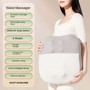 Tragbarer Vier-Zonen-Leder-Taillenmassagegerät mit Infrarot-Physiotherapie, Zeitsteuerung, Kneten und Shiatsu für Rücken, Schulter, Nacken und Ganzkörper - Product Image 4