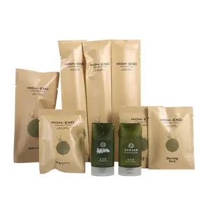 Ensemble d'articles de toilette jetables pour hôtel chez l'habitant <span class=keywords><strong>Kit</strong></span> de coiffeuse Inn avec rasoir jetable Brosse à dents et dentifrice Matériau métallique durable - Product Image 1