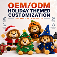 Peluche Lion Personnalisée avec Logo, Cadeau Promotionnel, OEM ODM, Faible MOQ, Fabricant de Jouets en Peluche, Conception Personnalisée, Vente en Gros de Jouets Doux