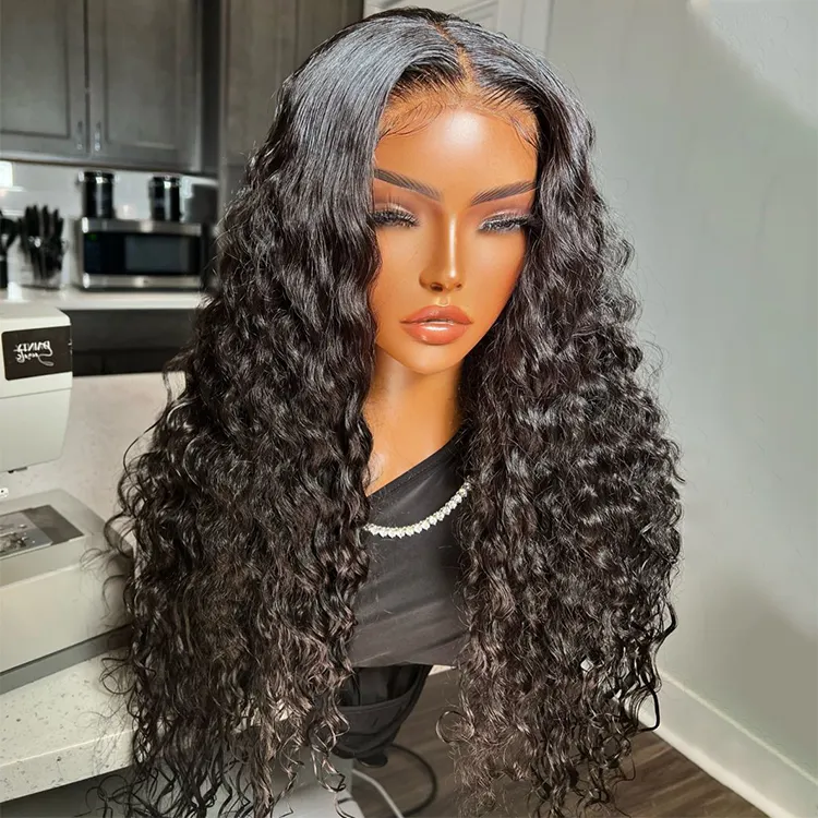 Black Women Lace Front Wigs Human Hair 22 Inch 12 Inches Pre Plucked Unprocessed Human Hair For Sale