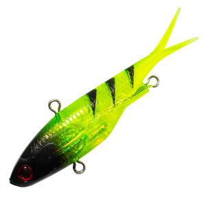 Umpan pancing plastik, Model baru 95mm 115mm getaran, ekor garpu, umpan pancing plastik lembut, kekuatan Super TPE - Product Image 4