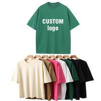 T-shirt Oversize Imprimé en Coton Premium 230 g/m² Coupe Ample Épaules Tombantes 100 % Coton – Modèle Original d'Usine – T-shirts Vierge de Marque