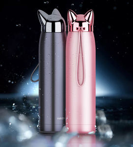 Botellas de Agua con Forma de Gato, Taza de Viaje de Acero Inoxidable, Termo Aislado para <span class=keywords><strong>Café</strong></span> - Product Image 2