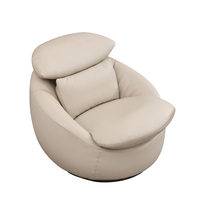 Fauteuil de détente en cuir moderne modèle Y-625, fauteuil simple pour salon