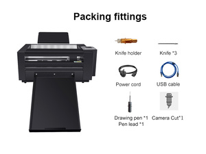 Tự động tốc độ cao tự động cho ăn nhãn dán cắt A4 A3 + A3 giấy CNC đôi đầu Máy cắt decal - Product Image 6