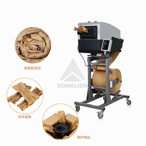 Machine à papier Kraft broyée de haute qualité PLC et composants de noyau de moteur pour tampon de papier de Production de coussin Kraft pliant - Product Image 5