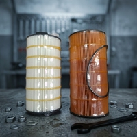 Elemen Filter WolunCartridge Pengganti Aftermarket Media Silinder Berlipat untuk Suku Cadang Truk Mesin Diesel