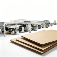 Ligne de production de carton ondulé entièrement automatique à grande vitesse, ligne de production de carton ondulé 3 plis, machine à carton