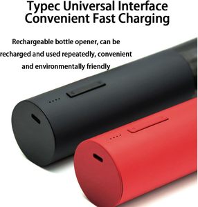 ที่เปิดขวดไวน์ไฟฟ้าอัตโนมัติพลาสติกทันสมัย แบตเตอรี่ลิเธียมแบบชาร์จ USB พร้อมหน้าจอแสดงความจุแบตเตอรี่ ชาร์จเร็ว - Product Image 5