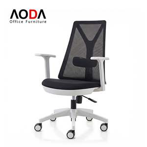 Silla de Oficina con Ruedas, Silla de Escritorio Ergonómica, Sillas de Oficina Económicas, Silla Presidencial, Tela de Malla - Product Image 1