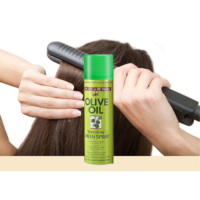 Huile Capillaire à l'Olive : Traitement Léger Lissant et Brillant à la Noix de Coco, Huiles Essentielles, Anti-Frisottis, Hydratante et Nourrissante