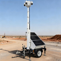 Remolque de Seguridad Solar Resistente a la Intemperie con Opción de Rotación de 360° °   Sistema de Alarma con Cámara PTZ para Seguridad de Eventos