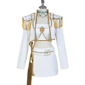 Disfraz de Cosplay de Cazadora de Demonios K-Pop para Mujer, Disfraz Blanco de Mira para Halloween, Carnaval, Fiesta, Juego de Roles, Traje de Rumi, Uniforme para TV y Cine - Product Image 1