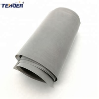 Kawat Platinum Anyaman Mesh Titanium Tahan Korosi Tahan Suhu Tinggi Filter 1.5-300um Rating 760C