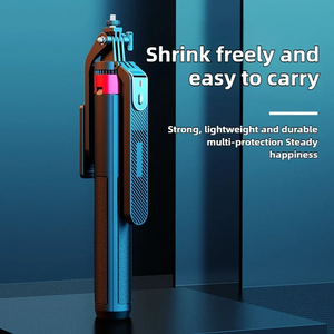 Perche à selfie télescopique de 1,8 m, 360° °   Tré<span class=keywords><strong>pied</strong></span>, avec <span class=keywords><strong>stabilisateur</strong></span> à quatre pieds, utilisé pour la diffusion en direct/enregistrement vidéo/photographie de voyage - Product Image 3