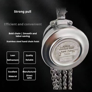 1-tấn 304 thép không gỉ tay hoạt động bánh chuỗi Xe đẩy hàng hóa xử lý Palăng xích với xe đẩy cho bán lẻ & khách sạn - Product Image 2