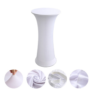 Champagne cóctel <span class=keywords><strong>Bistro</strong></span> Barra <span class=keywords><strong>de</strong></span> pie spandex cubierta <span class=keywords><strong>de</strong></span> mesa tela arte la cubierta del mantel para mesa al aire libre - Product Image 6
